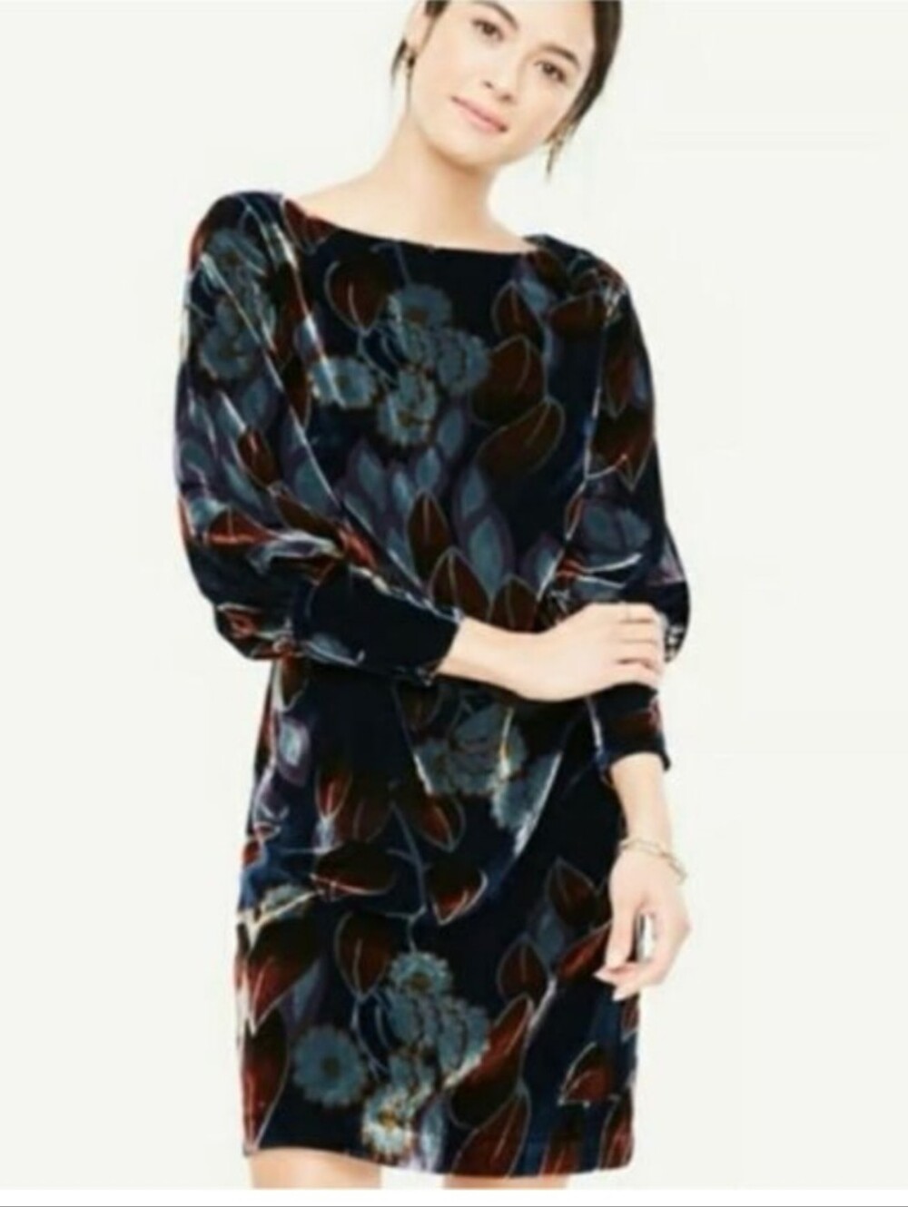 Ann Taylor Blue Velvet Dress NWT Size 6